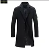 Trotenn-coat de pierre de veste pour hommes Nouvelle marque de luxe à chaud créateur de mode de mode de haute qualité masculine long trench-coat veste en veste de veste en vent W74