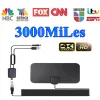 Récepteurs 8k Indoor 3000 miles numérique HDTV Antenne TV Aérien avec amplificateur Booster DVB T2 ISDBT SATTELLITE SIGNAL récepteur