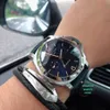 Designer Schweizer Uhr Luxus mechanischer automatischer Saphirspiegel 44 mm*13mm importiertes Leder -Uhrband Hu13