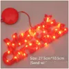 Dekoration 2022 Dekorationen Jahr Weihnachten Weihnachtsfeste LED LED MADE Light String Fairy Garland Home Noel Drop DHCTP