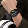 Montre-bracelets Aocasdiy Fashion Sport Watches for Men Silicone Strap Wristwatch Date Imperproof Chronograph Quartz Watch Men Clock Reloj Hombre 240423
