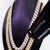 13.5mm Wide Hip Hop d Color Moissanite Diamond Cuban Link Chain Necklace