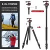 Tripés 68 '' Tripé para câmera celular de viagem flexível câmera profissional Tripod Stand Video Aluminium Monopod para DSLR Ball Head