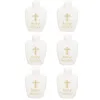 Vases 6 Pcs Easter Holy Water Bottle Empty Bottles Spray Gold Cross Refillable Plastic Holiday