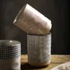 Vintage -Stil Keramik Tassen Tee Wein Sushi Sake Cup Witzer Familienrestaurant Dekoration Reisegeschenk für Freunde 300ml 240422