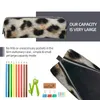 Leopard Animal Fur Printing Pencil Case Fashion Pen Box Bag Girl Boy Big Capacity School Supplies Gifts Pouch