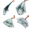 Akcesoria 420 Otwórz Automatyczny parasol nylon rybacka Homar Klatka Składana krab Pułapka Ryba Casting Casting Folding Rybołówstwo