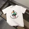 Moncleir Shirt Designer Mens Polos T-shirt Spring Vacation Letters de manga curta imprimindo roupas de luxo com letras T 6969