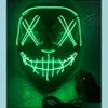 Mask Masque Led Halloween Party Masquerade Masks Neon Light Glow in the Dark Horror Glowing Masker Mixed Color Drop Deli Rade S G er