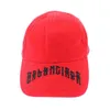 Luksusowe czapki projektant mody Caps Women Men Hafted Baseball Cap Blnciaga Tattoo Logo Hat Hapoided Hat 570102 L 59cm Red WL