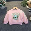 Sets Girls Spring New Suit Fashion 2022 Korean Children Girls Fashionable Sweater Twopiece Suit