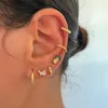Stud Earrings TIANDE Gold Color Cute Pear For Women Yellow Zircon Piercing Small Fruit 2024 Fashion Jewelry Wholesale