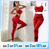 IB33 Ensembles actifs Tie Dye Yoga Femmes de survêtement Fitness Yoga Setwear Workout Bra + High Waist Leggings Gym Vêtements Suissiers Sports Sans 240424