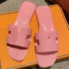 lyxiga sandaler designer sandaler tofflor oran sandal skjutreglage mular kvinnor sandaler äkta läder bruna svarta klassiker flip flop sandales sandles kvinnliga bilder