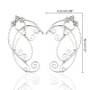 Earrings elfo manguitos de clipon brincos de clipon filigree fada wrap breeting ship de traje de cosplay elven