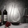 Decantador de cristal de vidrio Europeo de vino tinto dispensador de macetas en forma de U 240419