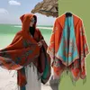 Neue ethnische Stil Su Shall Womens Oberbekleidung Cape Schal Lijiang Yunnan Tourismus Decke warme Kapuze