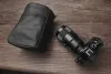 Filtros Roadfisher Black Prawtring Genuine Leather Camera Saco Insira bolsa de bolso para Canon Nikon Sony Fuji Leica A7 Ricoh Lens