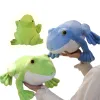 Simulation des animaux 32/40 cm rebondissant grenouille en peluche caricaturé de haute qualité Animaux bleus verts super doux Douilles d'anniversaire