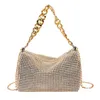 Evening Bags 2024 Korean Trend Bright Diamond Niche Messenger Bag Fashion Glitter Rhinestone Women'S Luxury Shiny Party Handbag