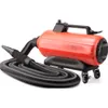 Powerful SPTA Air Cannon Car Dryer Blower 3000W with 30-Foot Flexible Hose for Efficient Car Wash Water Drying - Includes 4 Wheels and Filtered Air