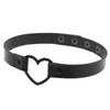 Choker kmvexo femme collier de col de coeur noir