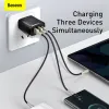 Chargers Baseus 30W USB Cargador Tipo C Dual USB Cargo rápido Adaptador de viaje portátil PD Cargador para iPhone 12 13 Pro Huawei Xiaomi