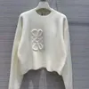 2024 maglione femminile autunno autunno alla moda a maniche lunghe a maniche lunghe maglione a pelover di fascia alta maglione da design per maglioni bianchi maglioni magni bianchi 666