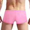 Underbyxor 1 st sexiga män se genom boxare shorts mesh boxer stammar jockstrap påse manliga underkläder trosor underkläder