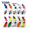 Accessories TOMA Small Metal Spoon Fishing Lure Kit Set Colors Mixed 2.5g 3g 5g Isca Artificial Trout Lure Crank Bait Pesca Fishing Tackle