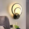 Lampa ścienna nowoczesne minimalistyczne światła LED sypialnia nocna nordycka salon el choła schodowa tło