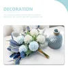 Dekoracyjne kwiaty aranżacja stolika kwiatowego wystrój sztuczny niebieski symulowany hortensja ozdobna dekoracja ślubna