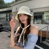 Berets Femmes Beaut Hat Summer Hollow Out Thin Breathable Sun Sun Female Plage Panama Cap Pliant Outdoor Japonais Lesure Fisherman