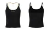 420 2024 Runway Summer Brand SAme Style Sweater Sleeveless Black White Crew Neck Fashion Clothes High Quality Womens YL