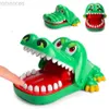 Decompression Toy Thriller Crocodile Shark Dinosaur Teeth Bite Finger Tabletop Game Startling Childrens Fun Gift Adult Decompression Prank Toys d240425