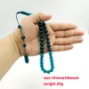 Clothing Tasbih Blue Resin muslim 33 prayer beads arabic bracelet turkish fashion Misbaha Islamic accessories eid gift adha