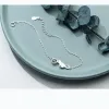 Bracelets MloveAcc 100% 925 Sterling Silver Moonlight Stone Cat Charm Bracelets & Bangles for Women Creative Fashion Jewelry