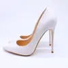 Chaussures habillées Fashion Femmes pompes White Snake Python imprimé Point Toe High Heels Sandals Boots Wedding 12cm 10cm