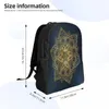 Backpack School Bag 15 Inch Laptop Casual Shoulder Bagpack Travel Mandala Floral Ornament Ethnic Mochila