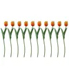 Fiori decorativi 10pcs bouquet fiore di tulipano artificiale vero touch pu falso per decorazione del matrimonio casa decorativo