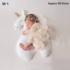 Sets Newborn Baby Photography Clothing Swan Posing Pillow Horse Dino Whale Doll Infant Photo Props Tulle Dress Outfits Cushion Posing