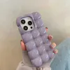 携帯電話ケースかわいいスタイリッシュなパンチョコレートブロック3D電話ケースiPhone 14 13 12 15 Pro Max 11光沢のある保護カバーFundas D240424