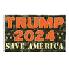 Bannerflaggor 3x5 ft Trump vann flagga 2024 Val Donald The Mog Save America 150x90cm Drop Delivery Home Garden Festive Party Supplie Dhgrh
