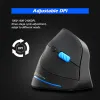 MICE ZELOTES F35A Vertical Wireless Gaming souris réglable 2400dpi Optical 2.4g souris