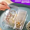 Sacs à provisions 190pcs 5 tailles Clear PVC Bag Sac auto-phoques Zipper en plastique avec Tabs en papier anti-ternissé Stripts Kit d'assortiment