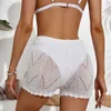 Crochet 2024 New Hollow Beach Shorts avec cordon de casse-cordon Bottons de maillot de bain des vêtements d'extérieur