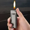 Creative Refillable Butane Without Gas Torch Lighter Ultrathin Windproof Jet Flame Open Fire Cigarette Lighters Cool Gadgets For Men