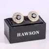 Links HAWSON Luxury Cufflinks for Mens,men's wedding French dress shirts jewellery accessoryfree shipping