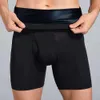 Controle de barriga masculina de cintura alta Rápula de ginástica Roupa de joelho Shapewear Shapes sexy de corpo casual boxer boxer