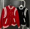 designer män sportjackor lösa varsity cardigan rockar diamant bokstav långa ärmar baseball kappa enhetlig jacka ena bröst par ytterkläder